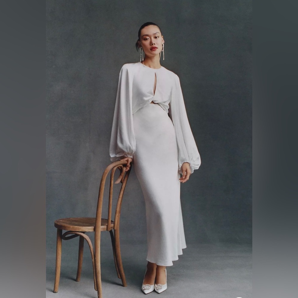 BHLDN little white dress